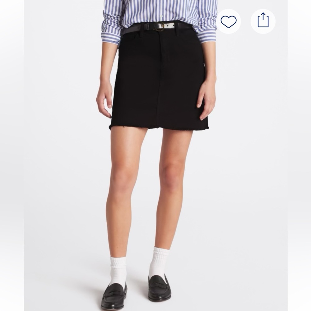 Just Black Mini Skirt in Classic Black